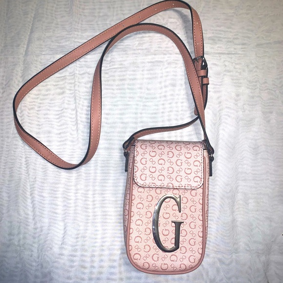 Guess Handbags - GUESS G” Logo Coated Canvas Maloney Mini Crossbody Phone Bag